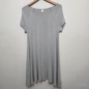 Old Navy‎ T-Shirt Dress Heather Gray Casual Short Sleeve Comfy Medium